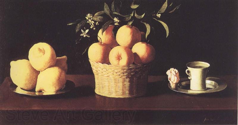 Francisco de Zurbaran Stilleben with oranges Spain oil painting art